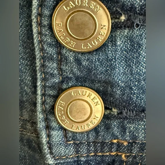 Ralph Lauren Blue Cotton, High Waisted Denim A-Line Skirt with Tie Belt  Size 8 - Picture 6 of 6